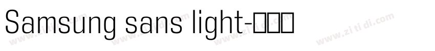 Samsung sans light字体转换